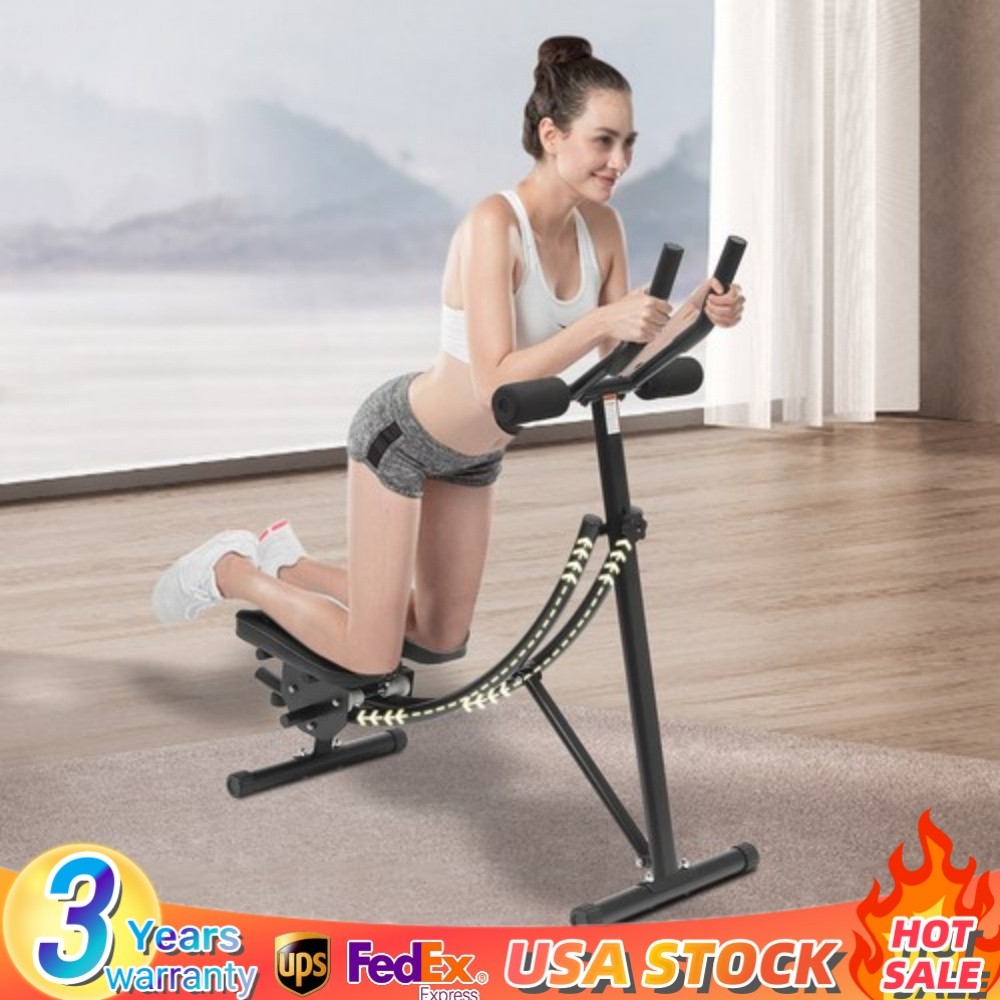 Ab Machine Coaster Abdominal Crunch Trainer fit Home Gym Core Workout Equipment