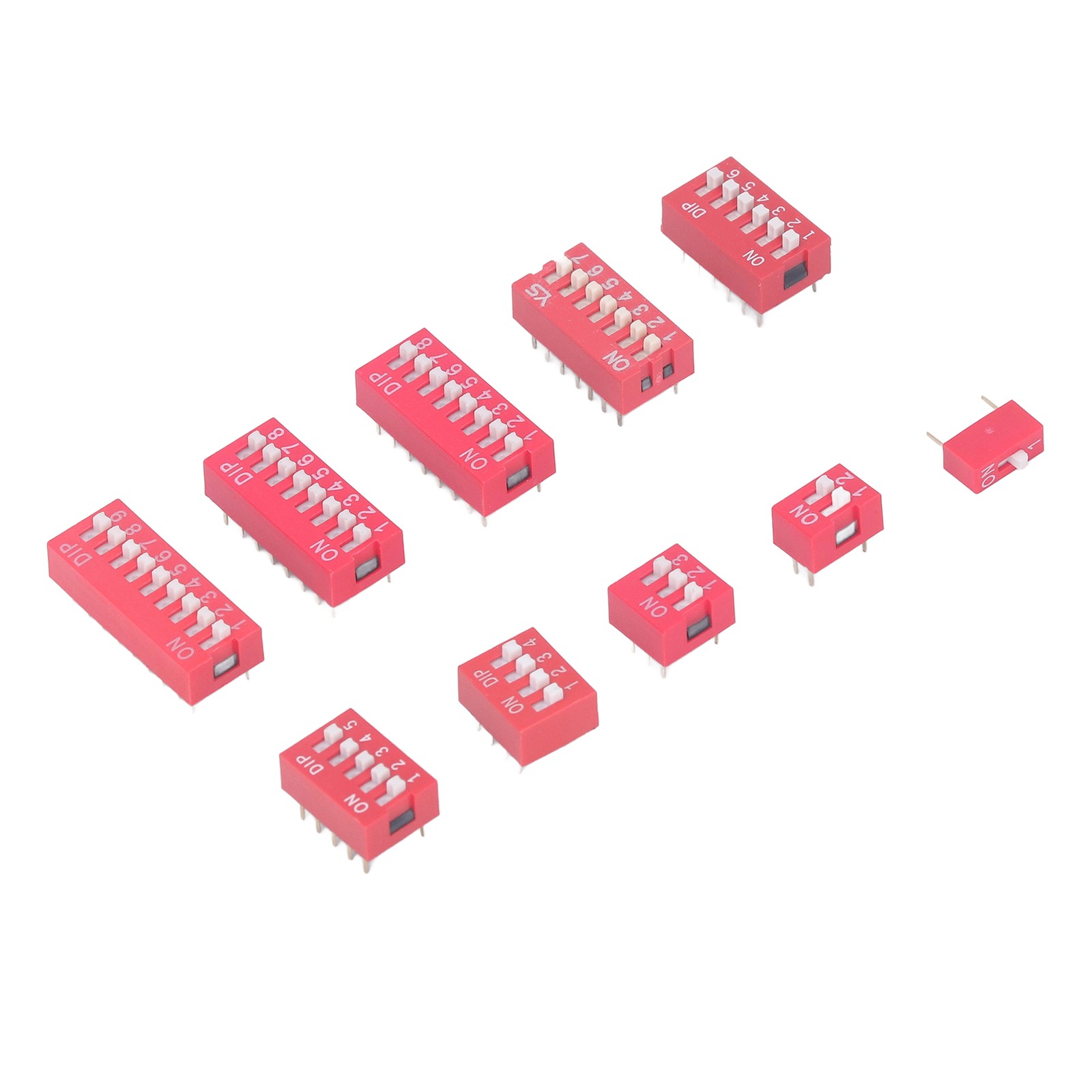 45Pcs Dip Switch Assorted Kit Durable Toggle Switch For Circuit Breadboards Hot