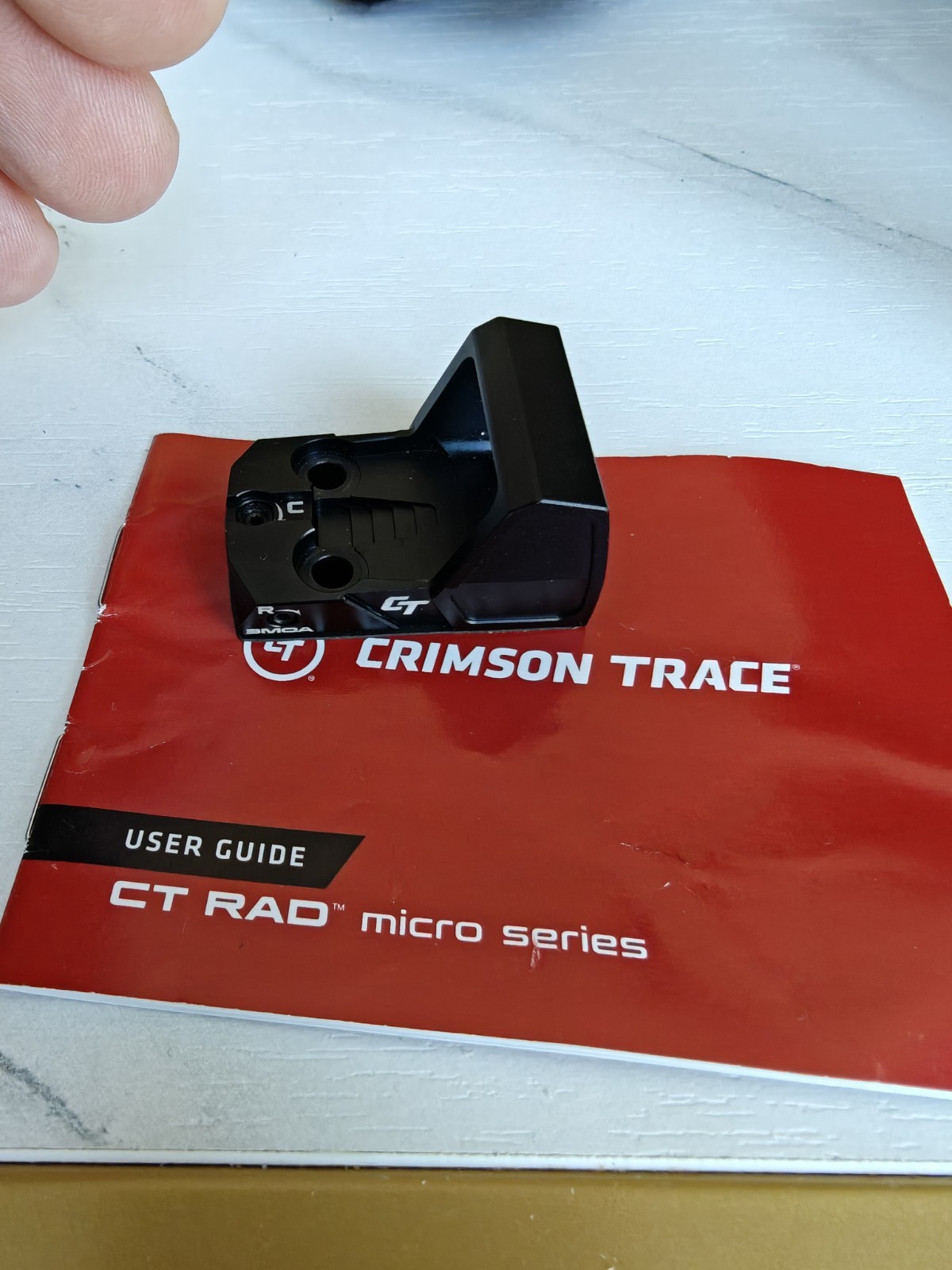Crimson Trace RAD Micro 3 MOA Red Dot Sight Black Compact Pistol Optic 01-01800