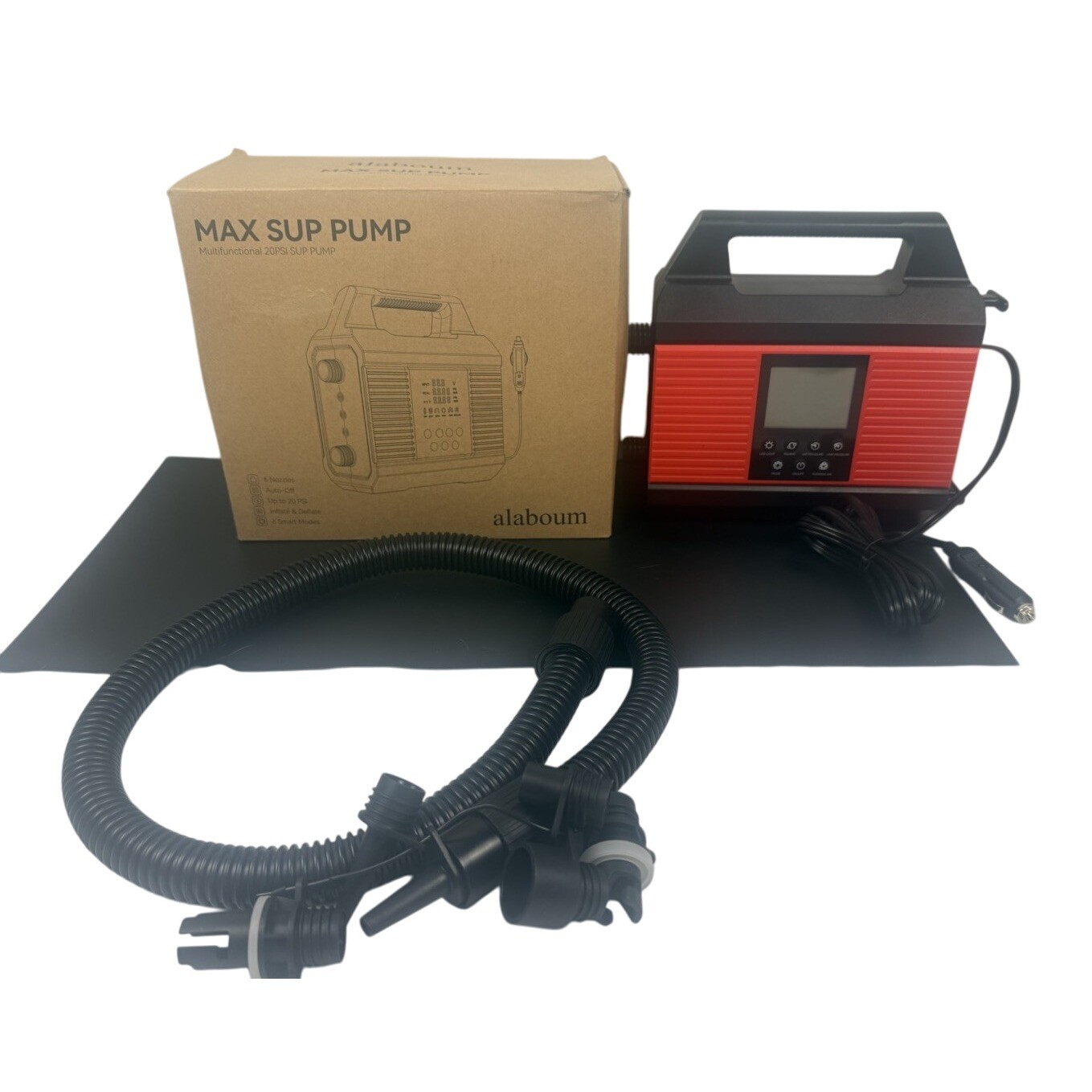 Alaboum MAX SUP Pump Multifunctional 20PSI Electric Air Pump Inflator/Deflator