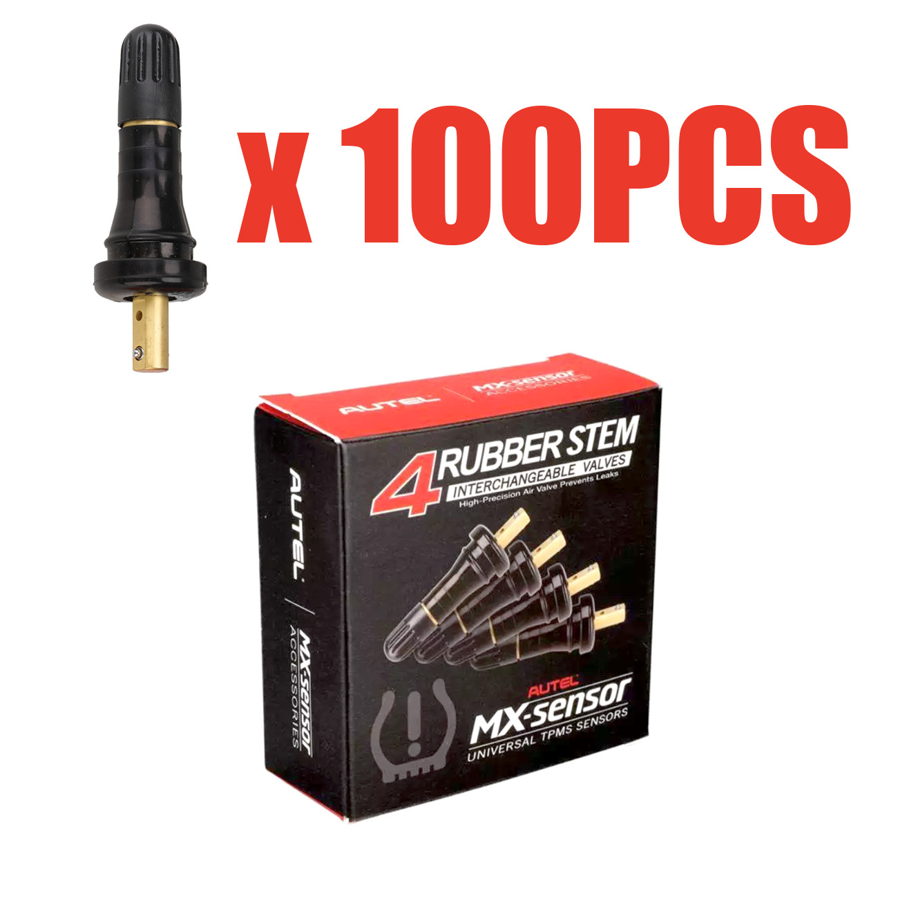 100PC Universal Autel MX-Sensor Sensor TPMS RVK Rubber Valve Stem Interchangable