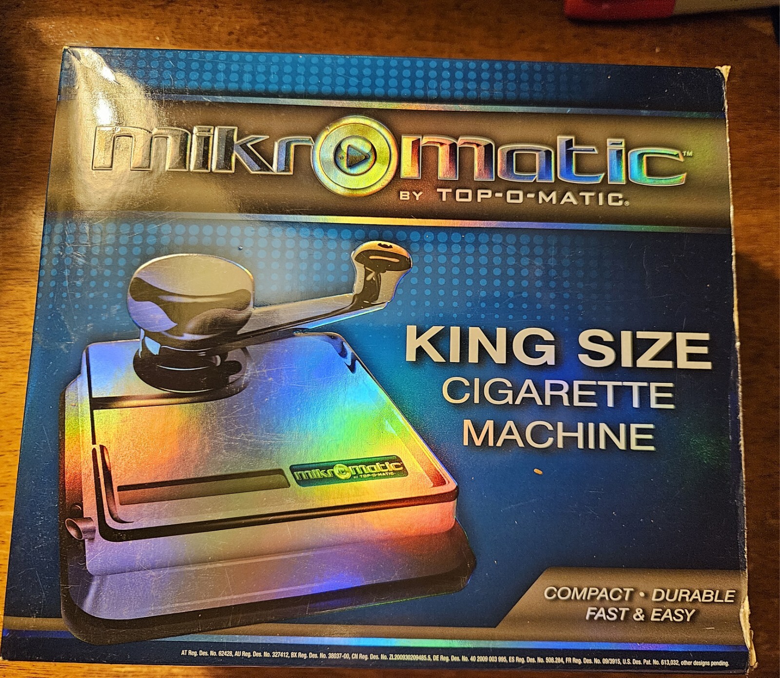 Mikro Matic by Top O Matic King Size Cigarette Machine, Stainless Steel, EUC