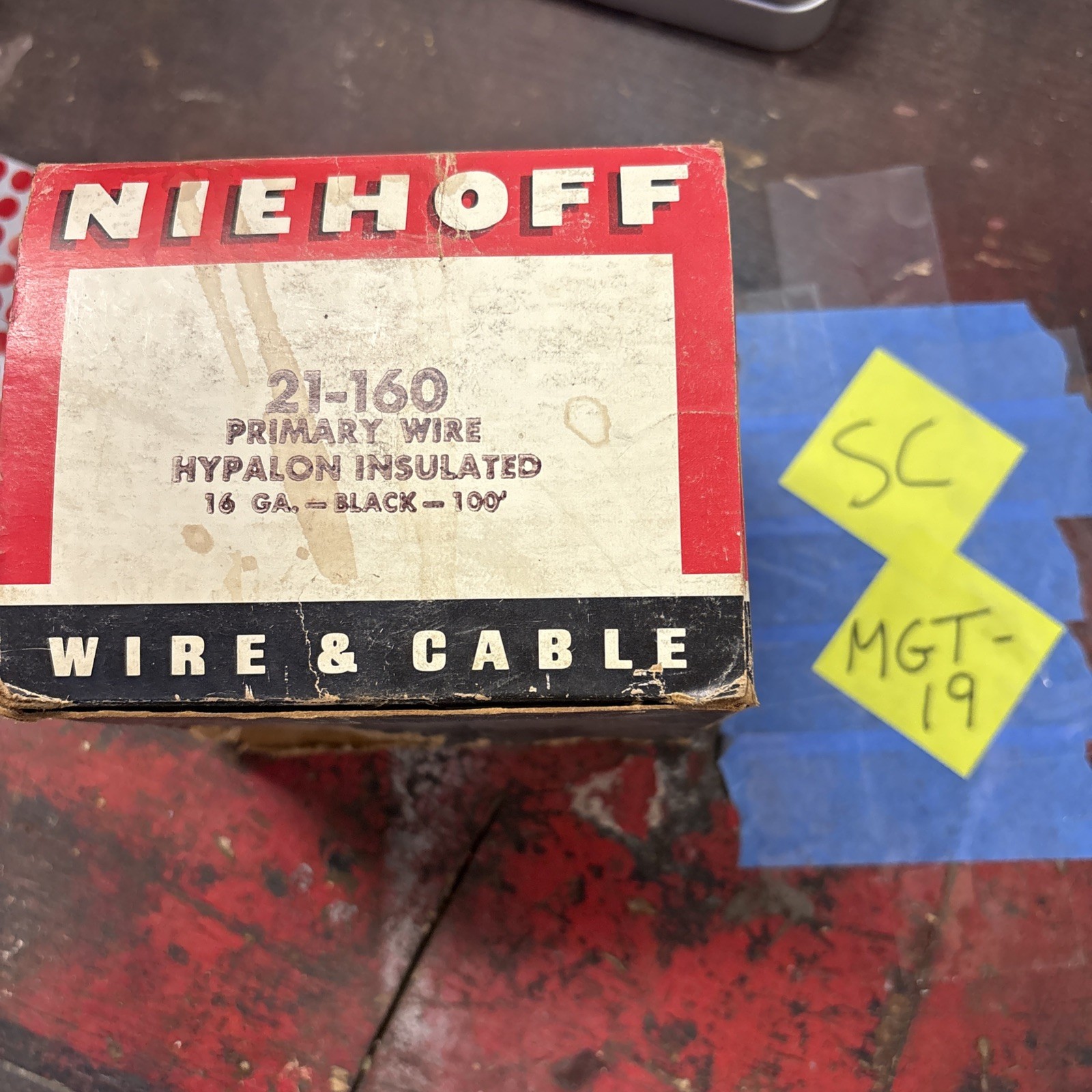 Niehoff Electrical Wire & Cable 21160 21-160 - 100' Black Wire 16 Gauge