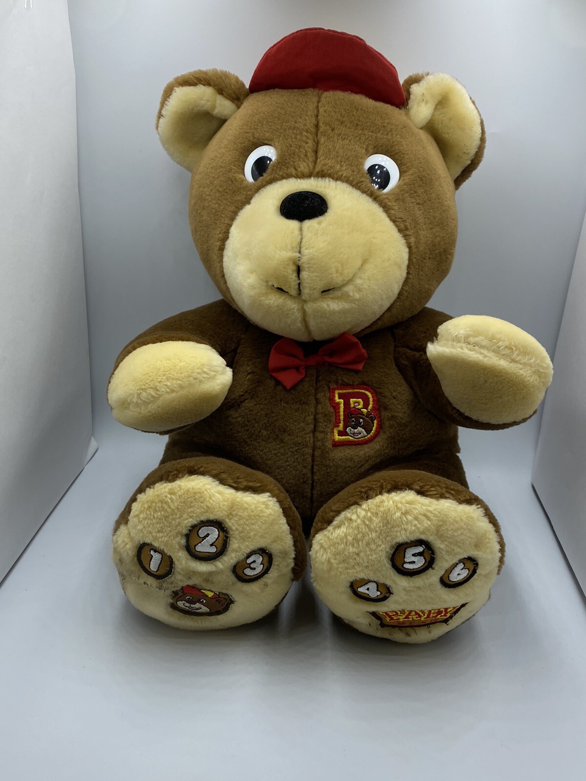 Vtg 2000 Baby Bear's Read Along: 3 Little Pigs Talking  Ages 3+ Plush Works! Toy