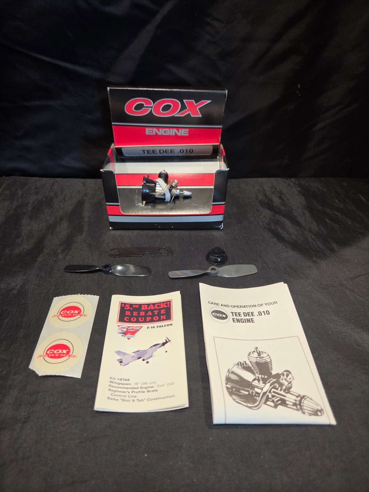 Vintage Flying Model Airplane Engine Cox TD Tee Dee .010 NO. 130 Never Used