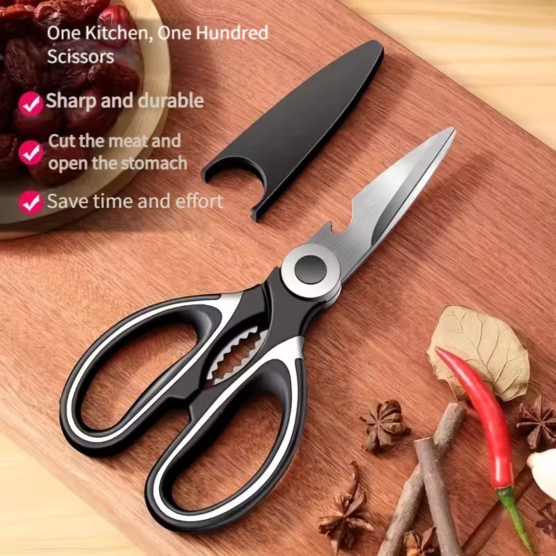 1/2pcs Kitchen Shears Heavy Duty Utility Stainless Steel All Purpose Ultra Sharp