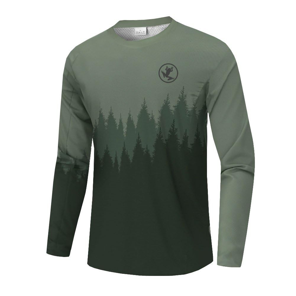 Men's Long Sleeve Bike Jersey for Mountain Biking, Motocross, and BMX Racing