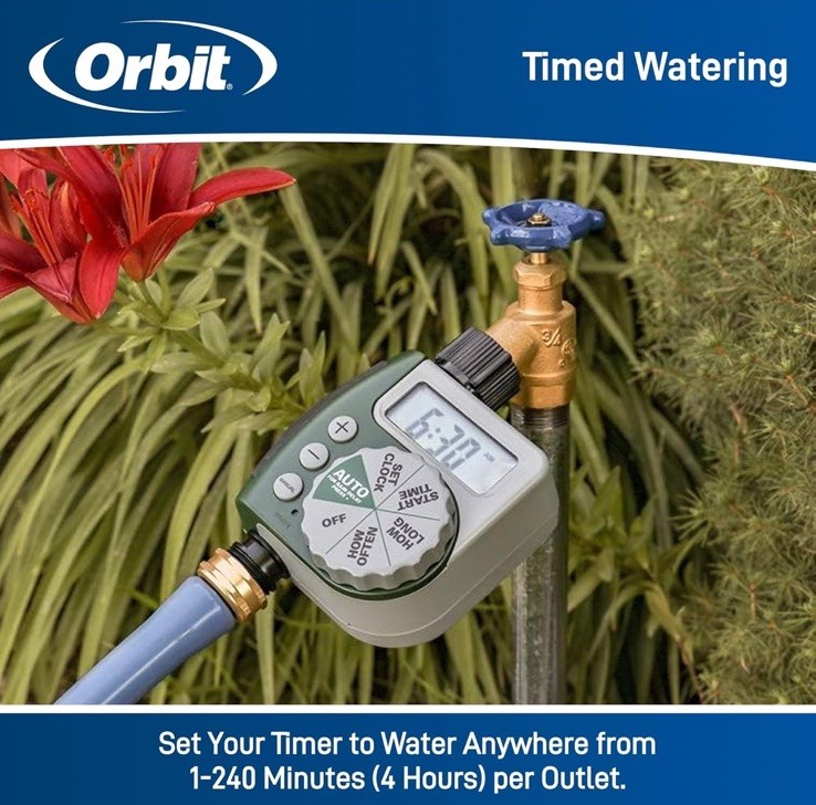 C-3. Orbit 62061Z 1-Outlet Programmable Hose Faucet Timer