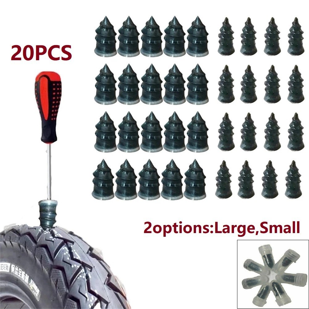 Tubeless Tyre Repair+Rubber Nails-Tool New 20*Set Car Vacuum Tire Repair Kit-Set