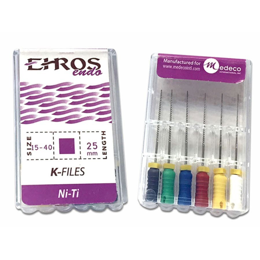 K-Files 25mm Various Sizes Stainless Steel Endodontic Files 6/Box