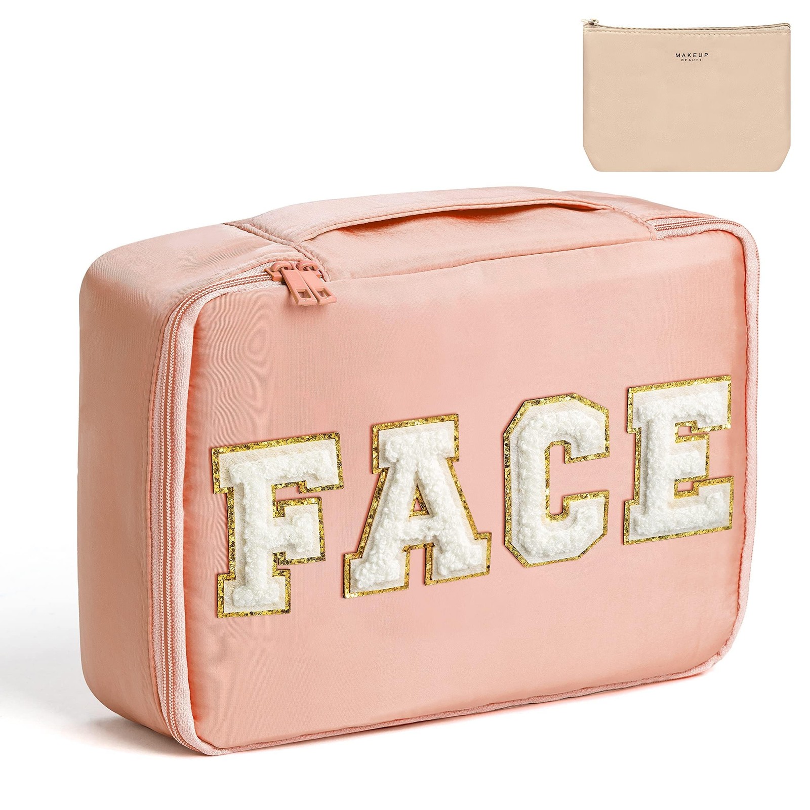 Large Travel Toiletry Bag - Summer Gift FACE Makeup Bag Large Capacity Makeup...