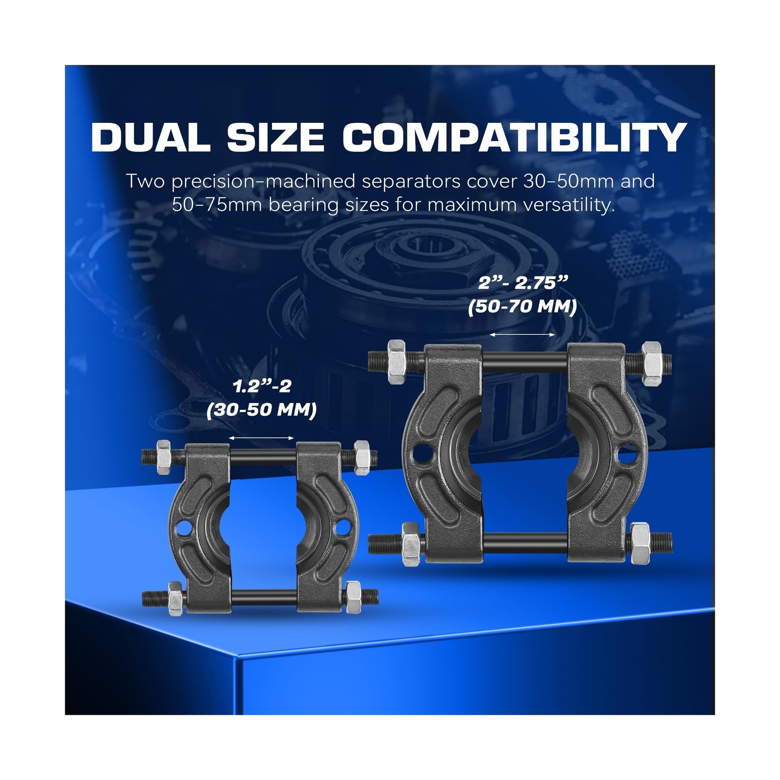 KOOPOOL 12-Piece Bearing Puller, Wheel Hub Puller Set, Wheel Bearing Removal ...