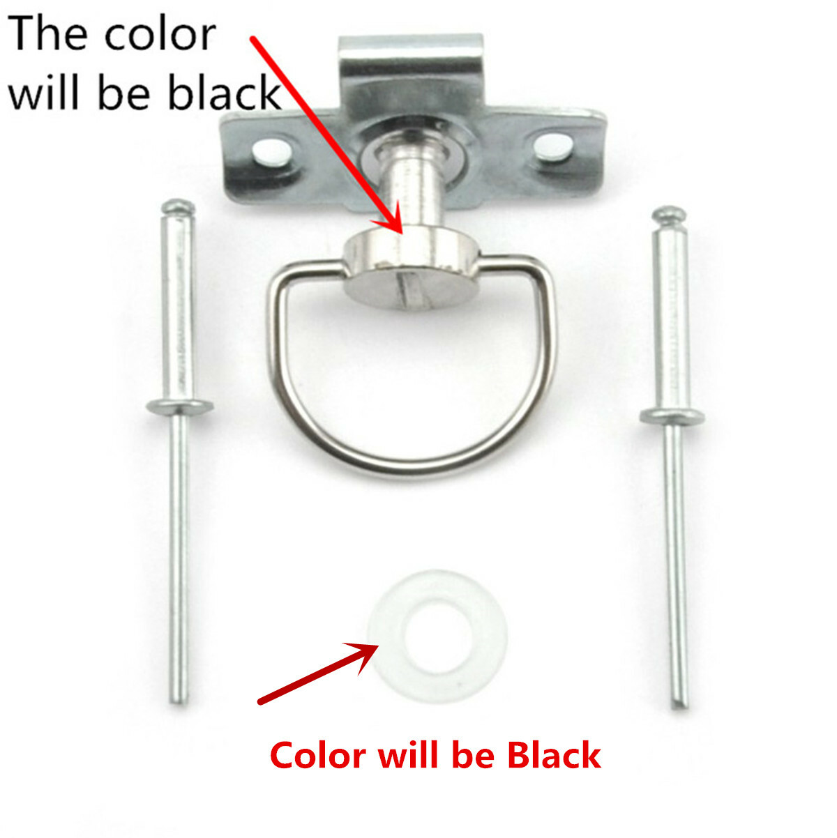 Fairing Quick Release Clip D-Ring Race Fasteners 1/4 Turn Dzus 17MM 10Pack Black