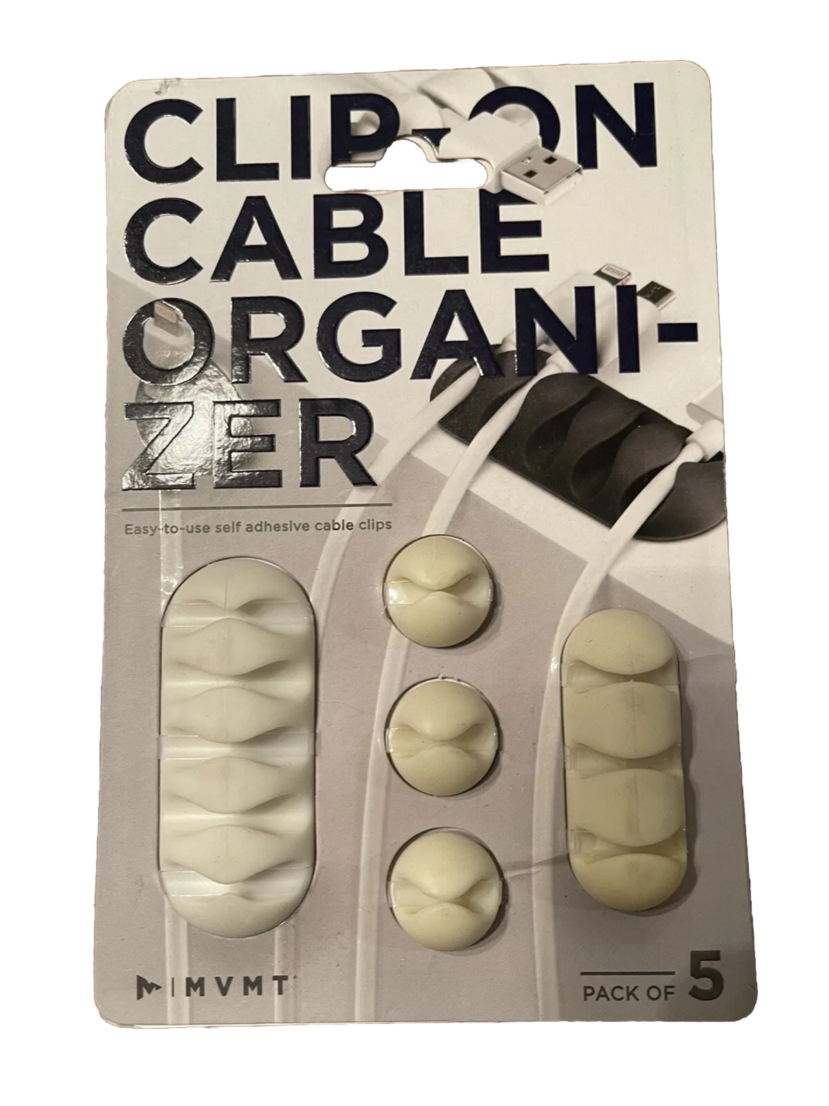 MVMT (3) Pack Clip On Cable Organizers