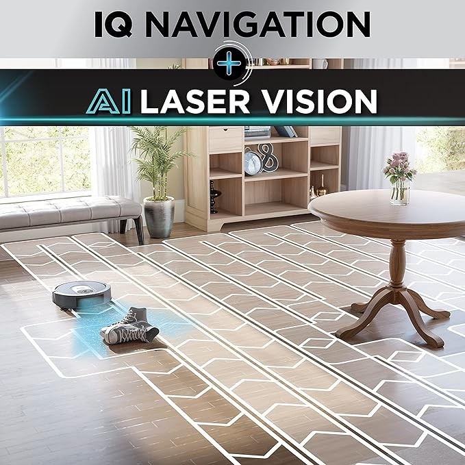 Shark AV2001 AI Robot Vacuum Self-Cleaning Brushroll - Gray
