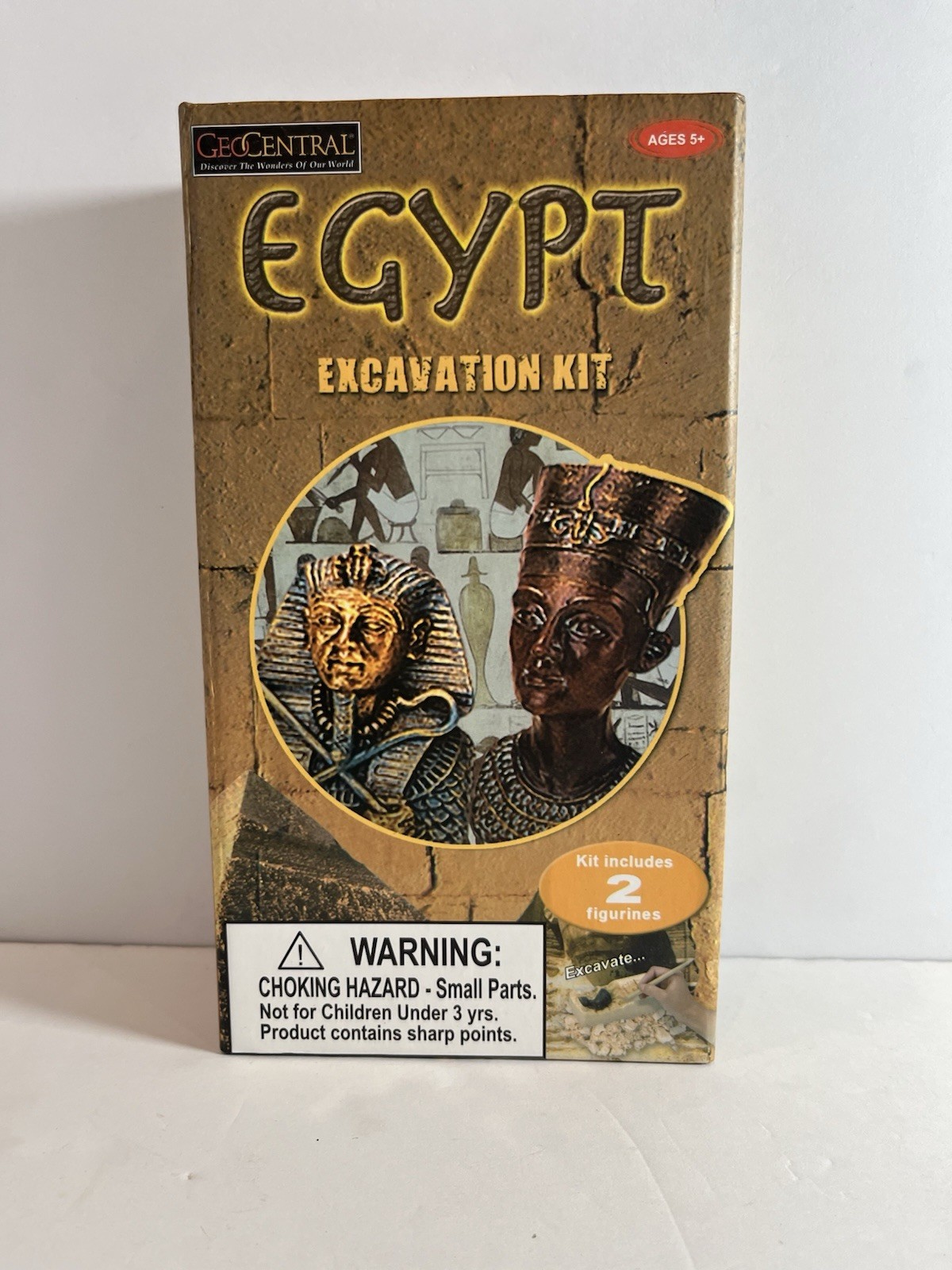 GeoCentral Egypt Excavation Kit Ages 5+ with 2 Figurines Science Toy