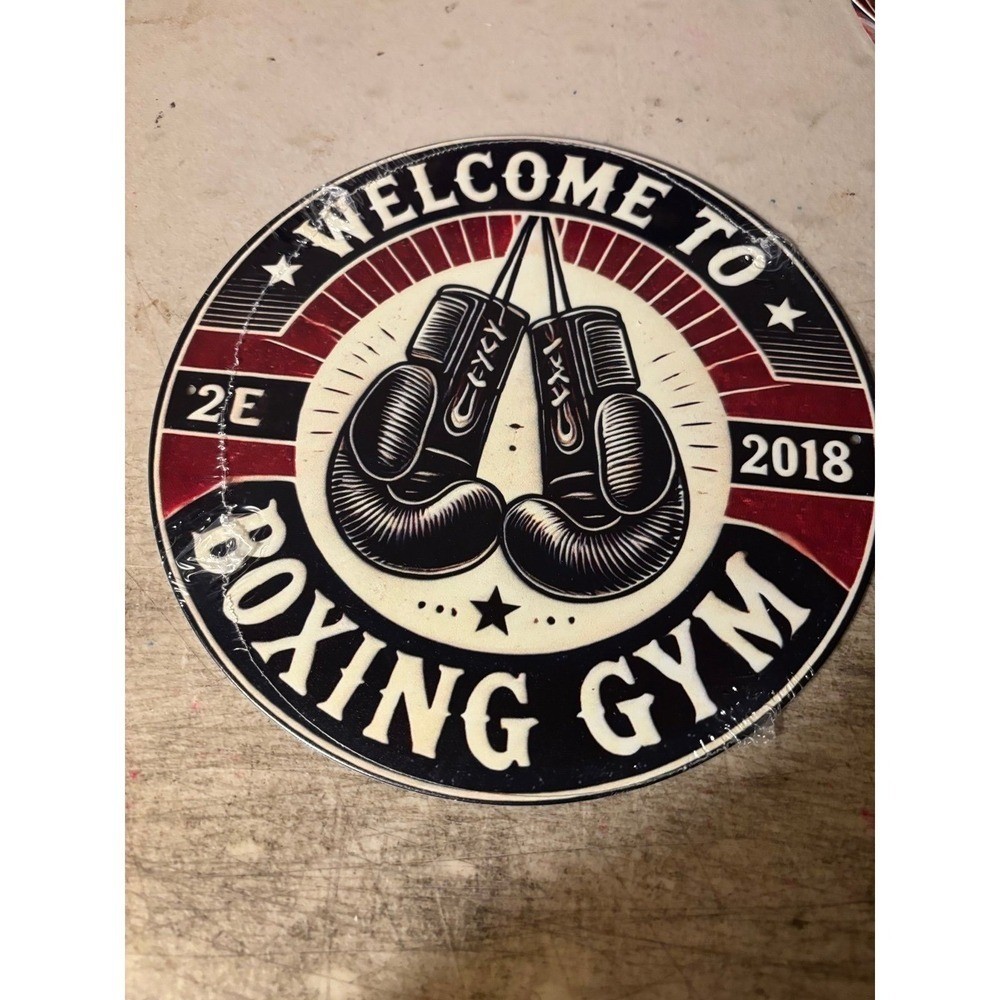 Welcome to boxing gym retro sign Garage Man Cave Collectable