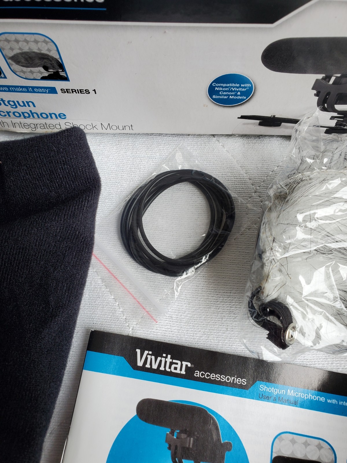 Vivitar Shotgun Microphone with Integrated Shock Mount Series 1 Untested