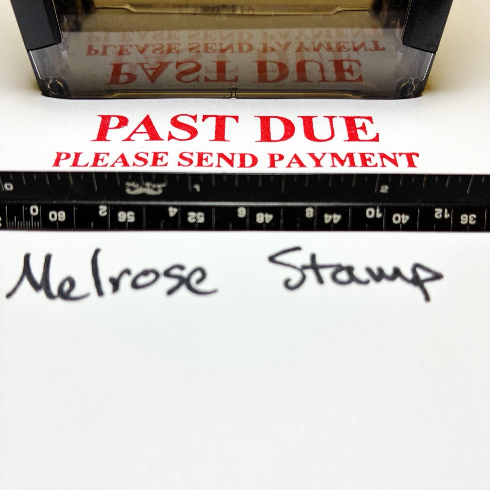 Past Due Please Send Payment Rubber Stamp Red Ink Ideal 4913