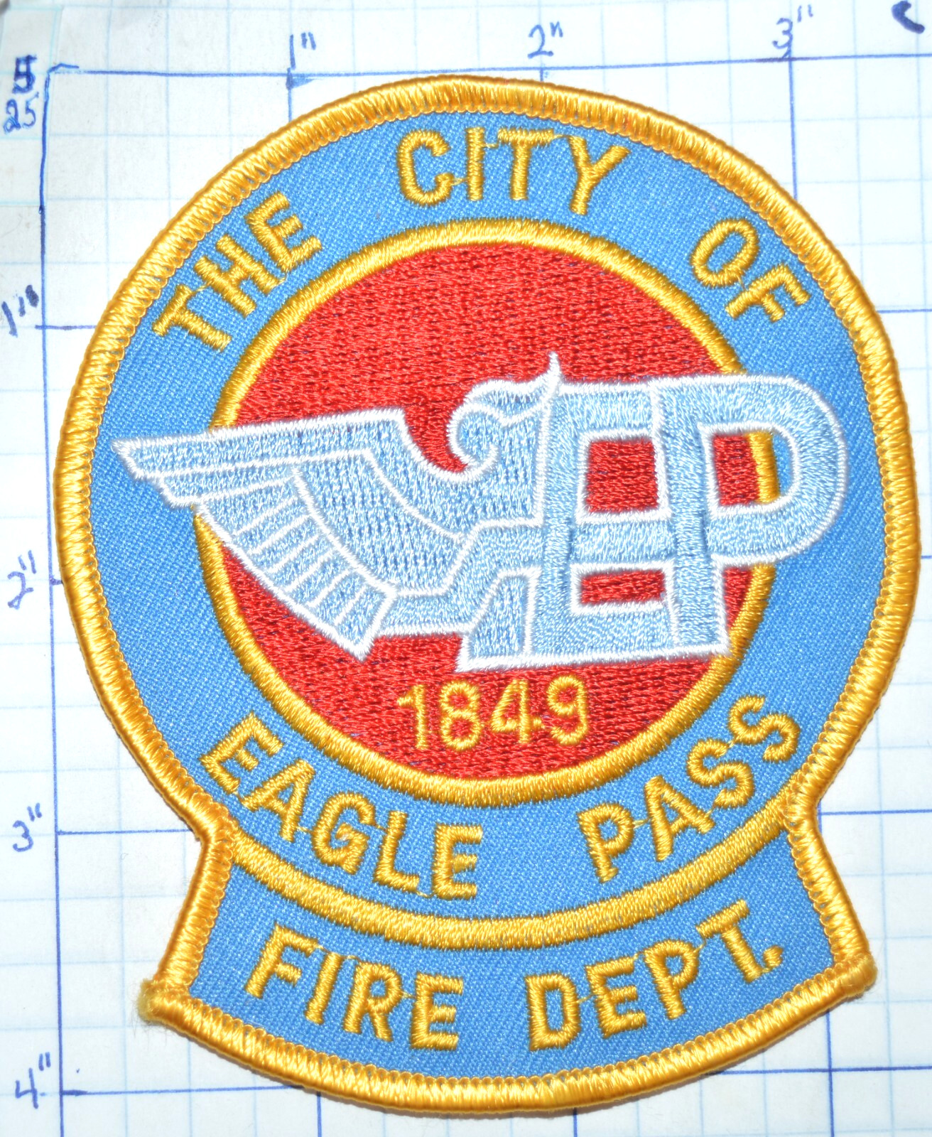 TEXAS, EAGLE PASS FIRE DEPT PATCH