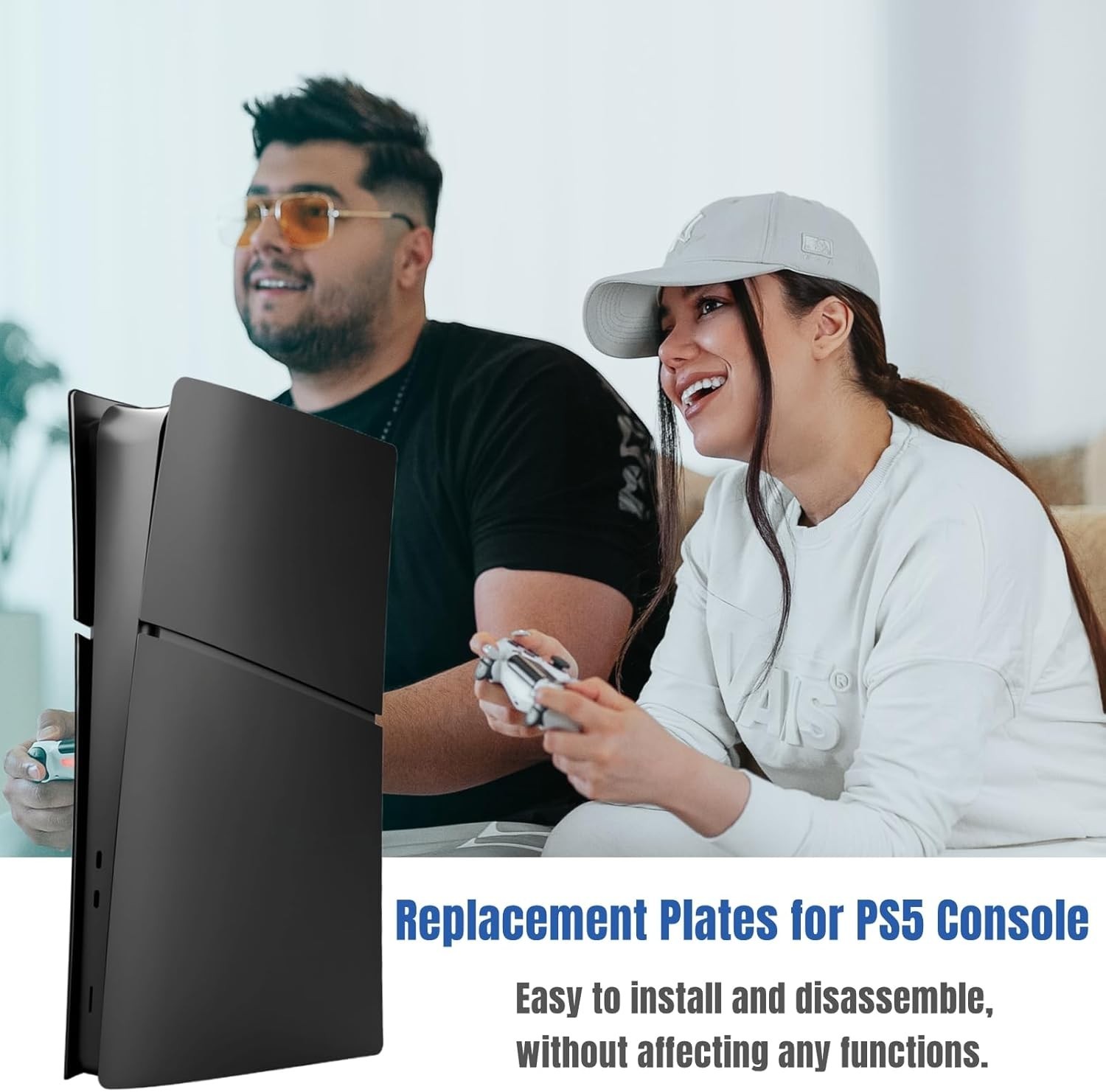 Pro Disc Edition Cover Plates for New PS5 Pro Console, Shell Panels Compatible w