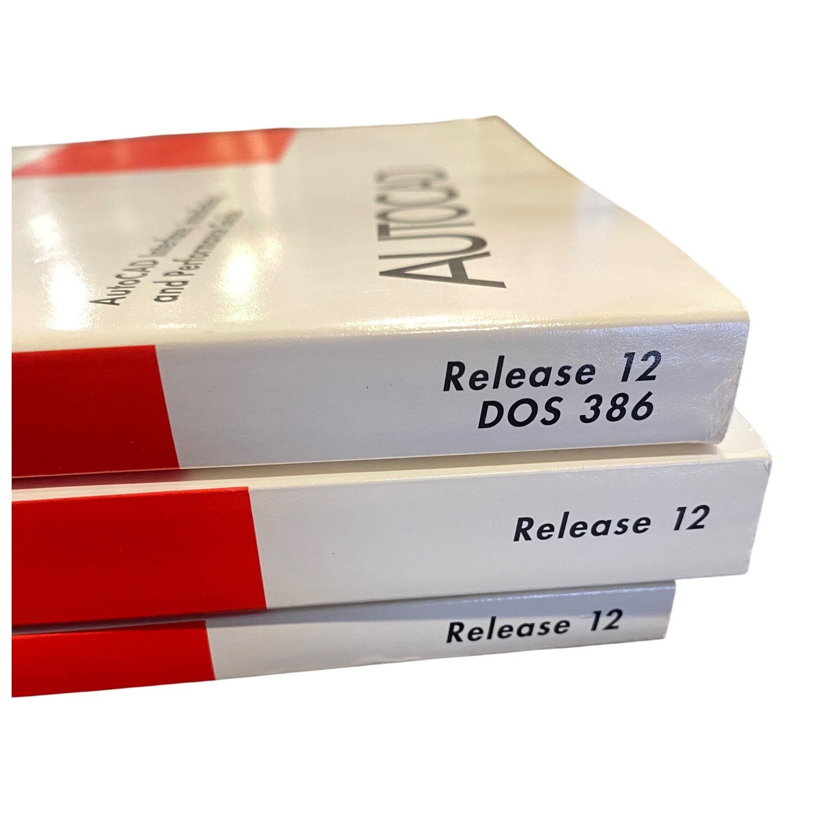 Autodesk AutoCAD Release 12 DOS 386 Advanced Tools Manuals Set 1992 Vintage