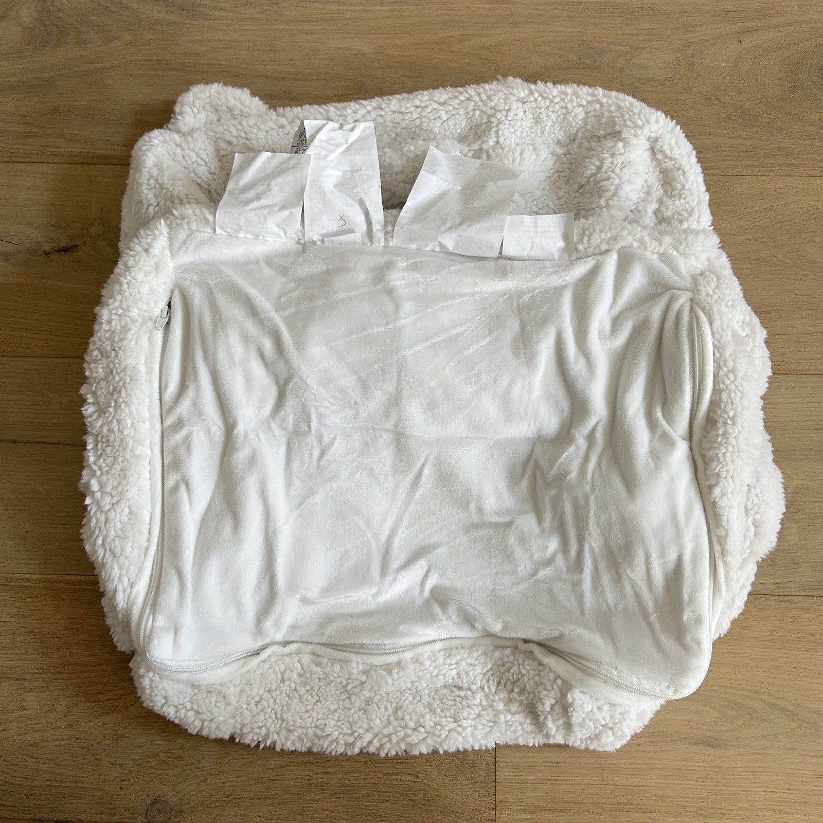 NEW Pottery Barn "My First" Anywhere Chair Slipcover Ivory Sherpa Bear Plush