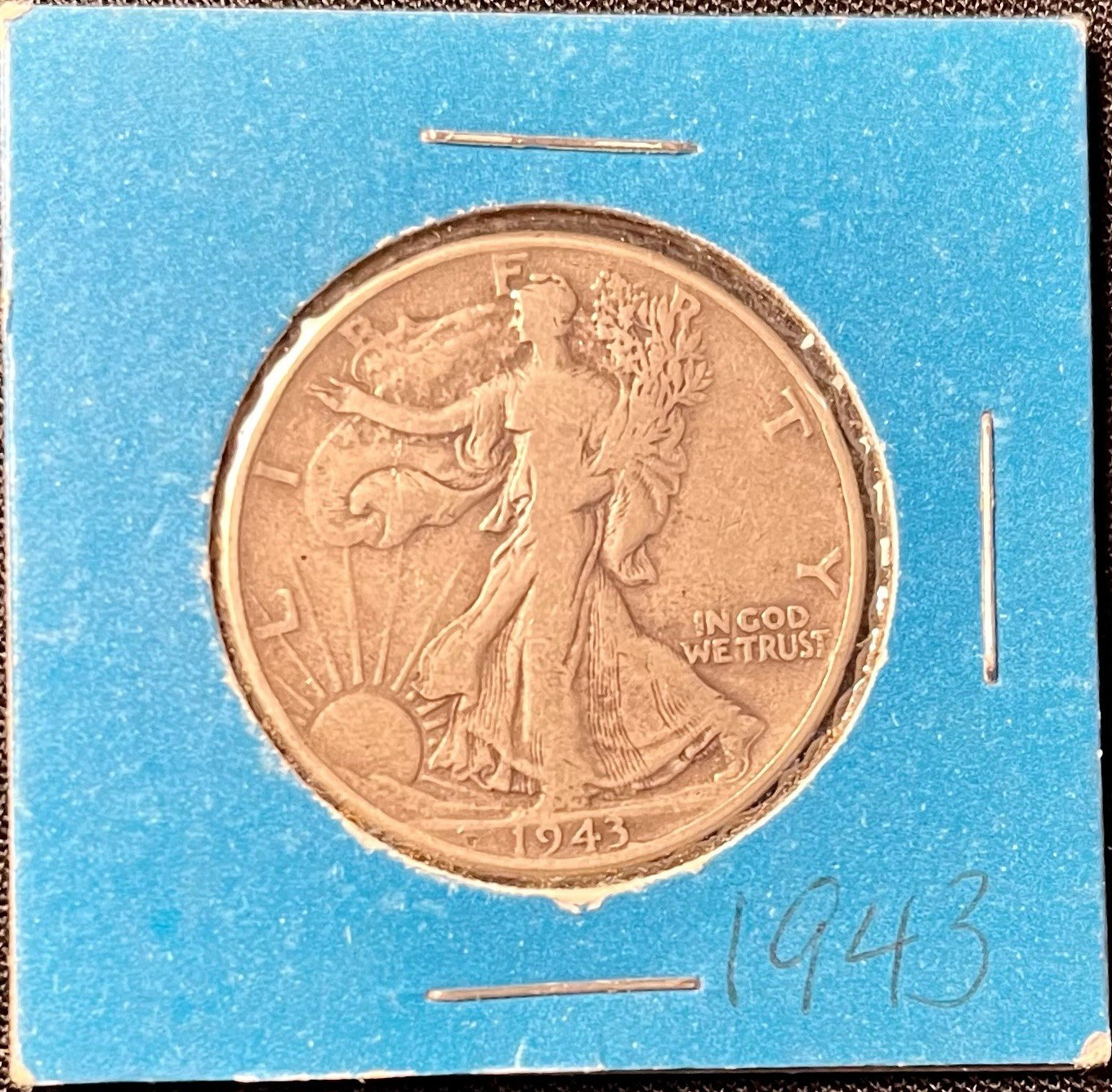 1943 Liberty Walking Half Dollar 50C 90% Silver US Coin