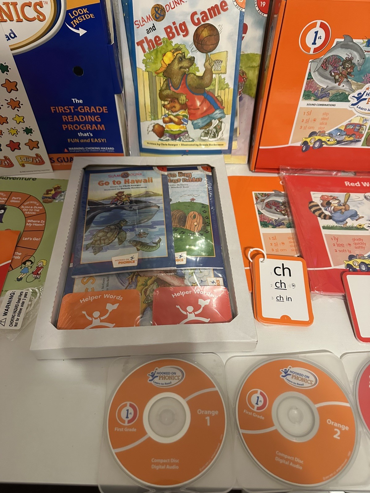 Complete And Unused. Hooked On Phonics Learn To Read Box Set First Grade