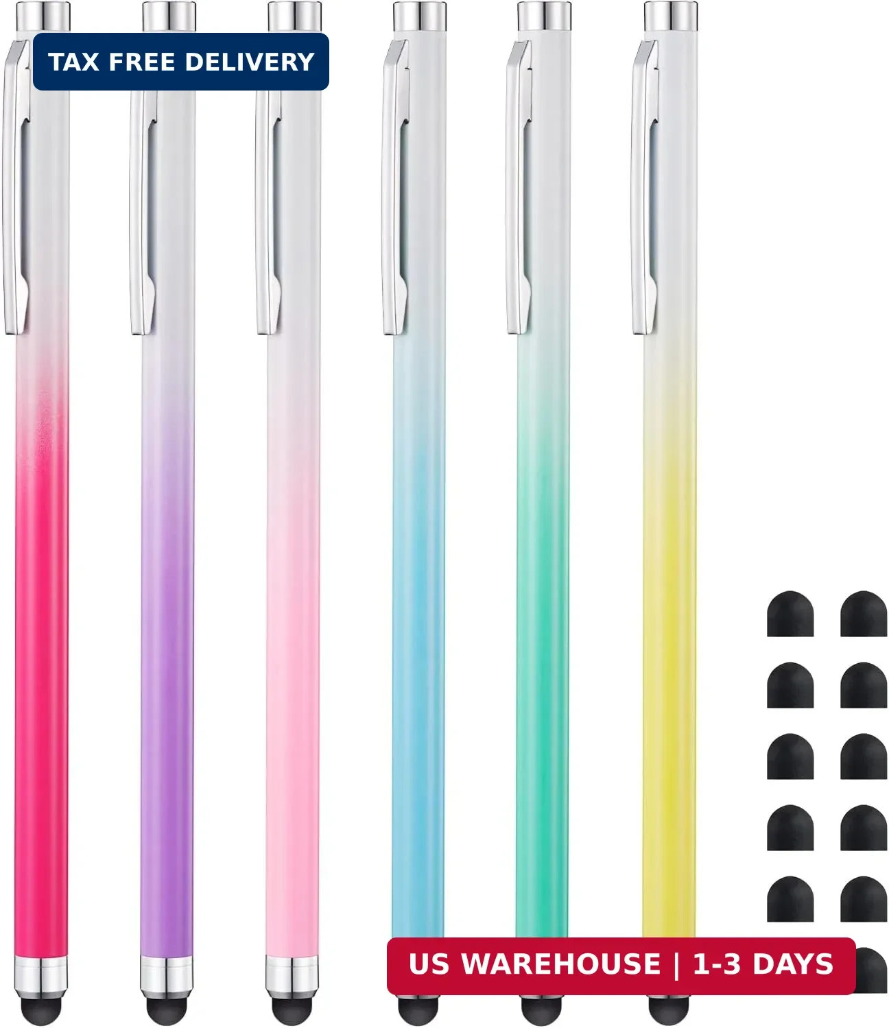 Stylus Pen for Touchscreen (6 Pack) Stylus Pen for iPad iPhone | High Sensitivit