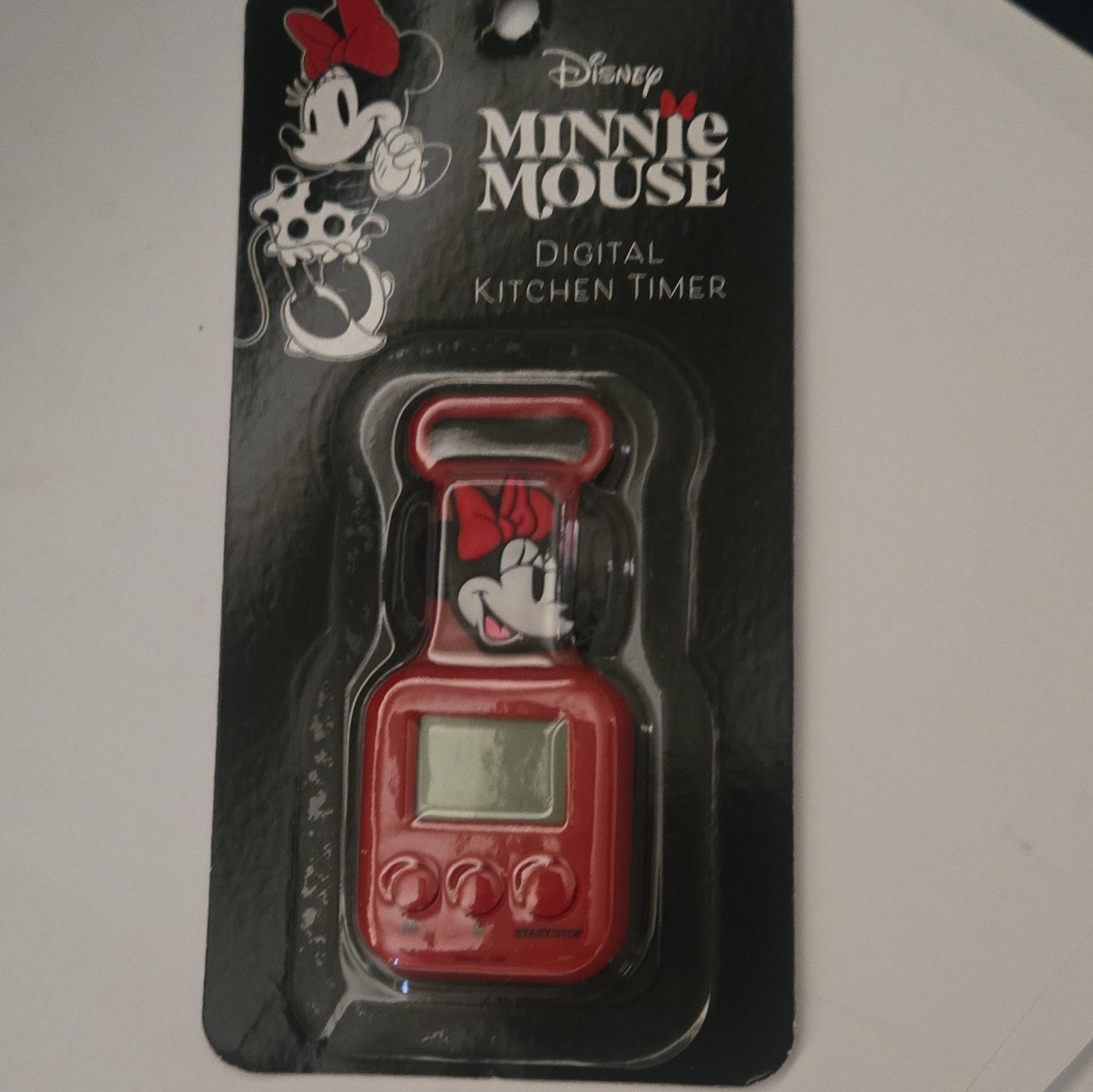 Disney Minnie Mouse Digital Magnetic Kitchen Timer Countdown/Count Up Red