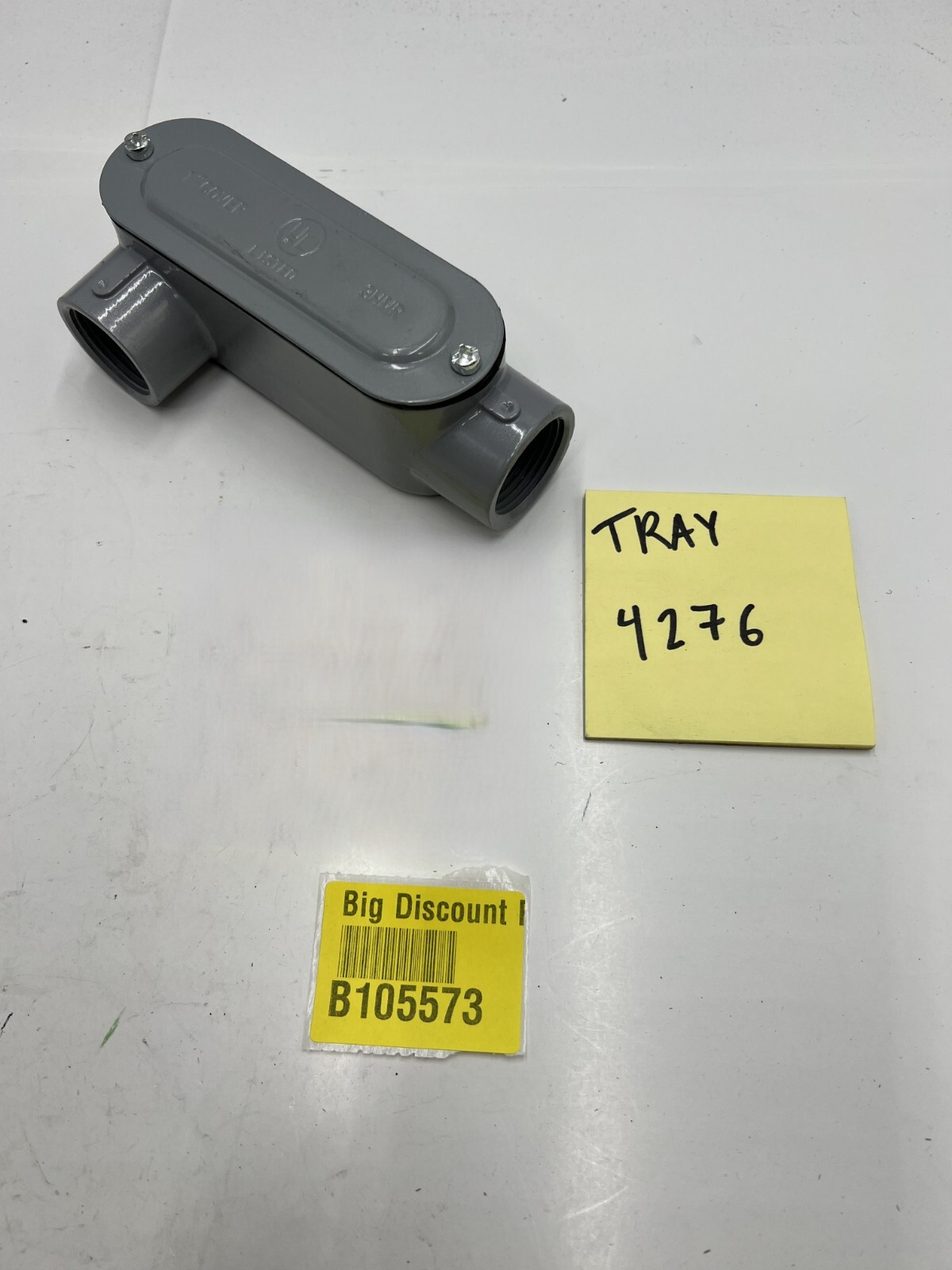 Conduit Outlet Box with 1" Cover 3HMR Gray