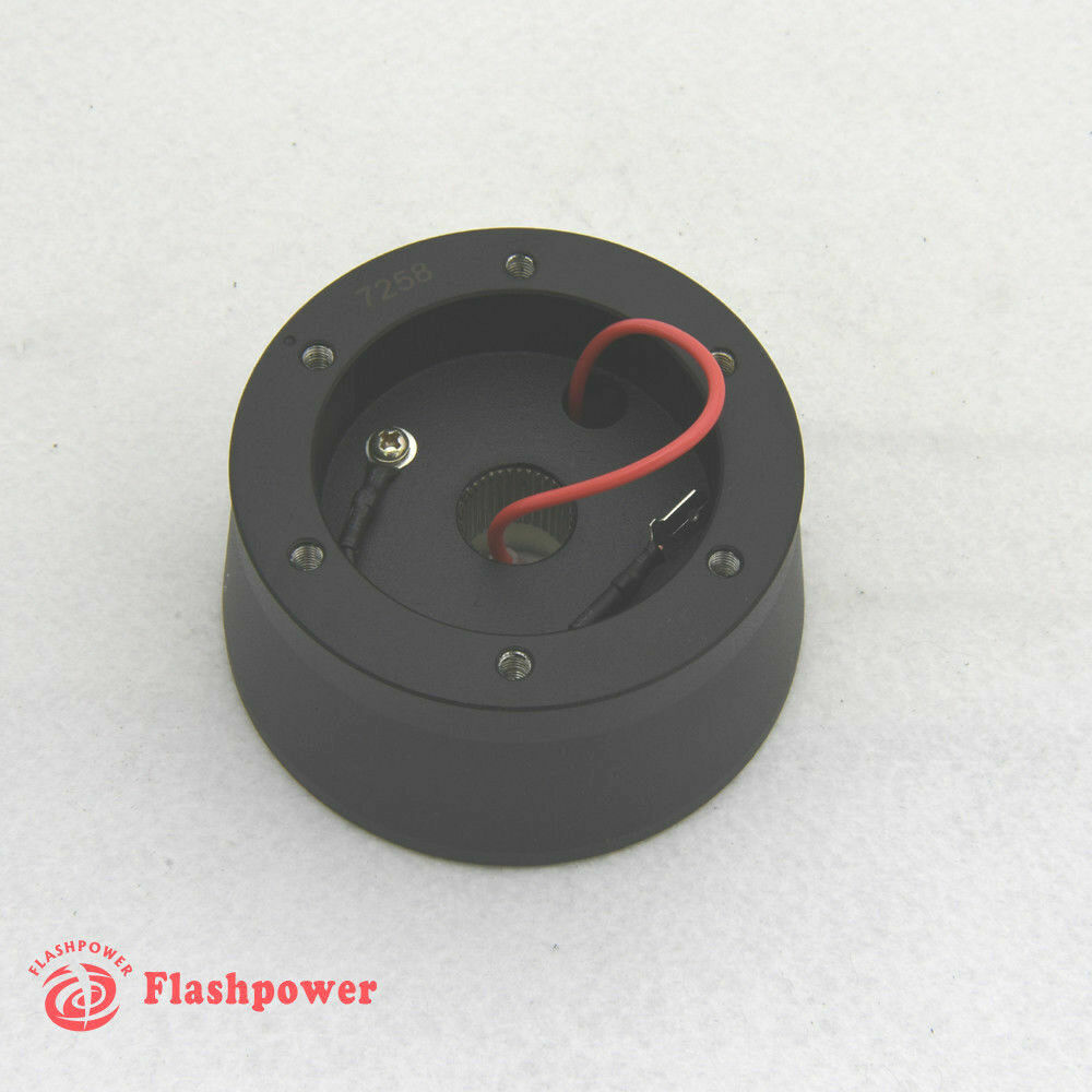 Flashpower Steering Wheel Short Hub Adapter Billet Black for Nissan Datsun