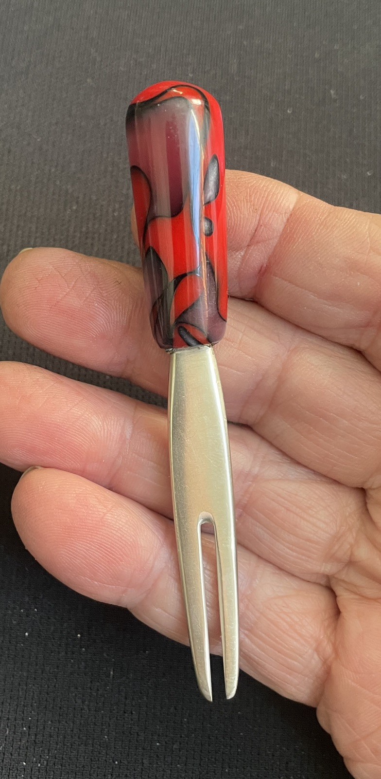 OOAK Artisan Single Prong Divot Tool - Stainless / Epoxy - Golf - Coin Marker