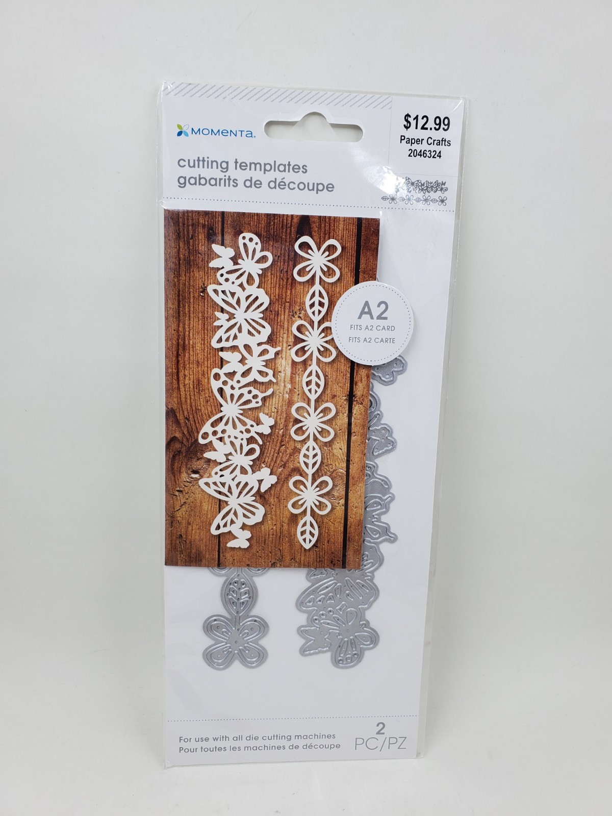 MO1 Momenta Butterfly Floral Borders Thin Metal Dies New 6761