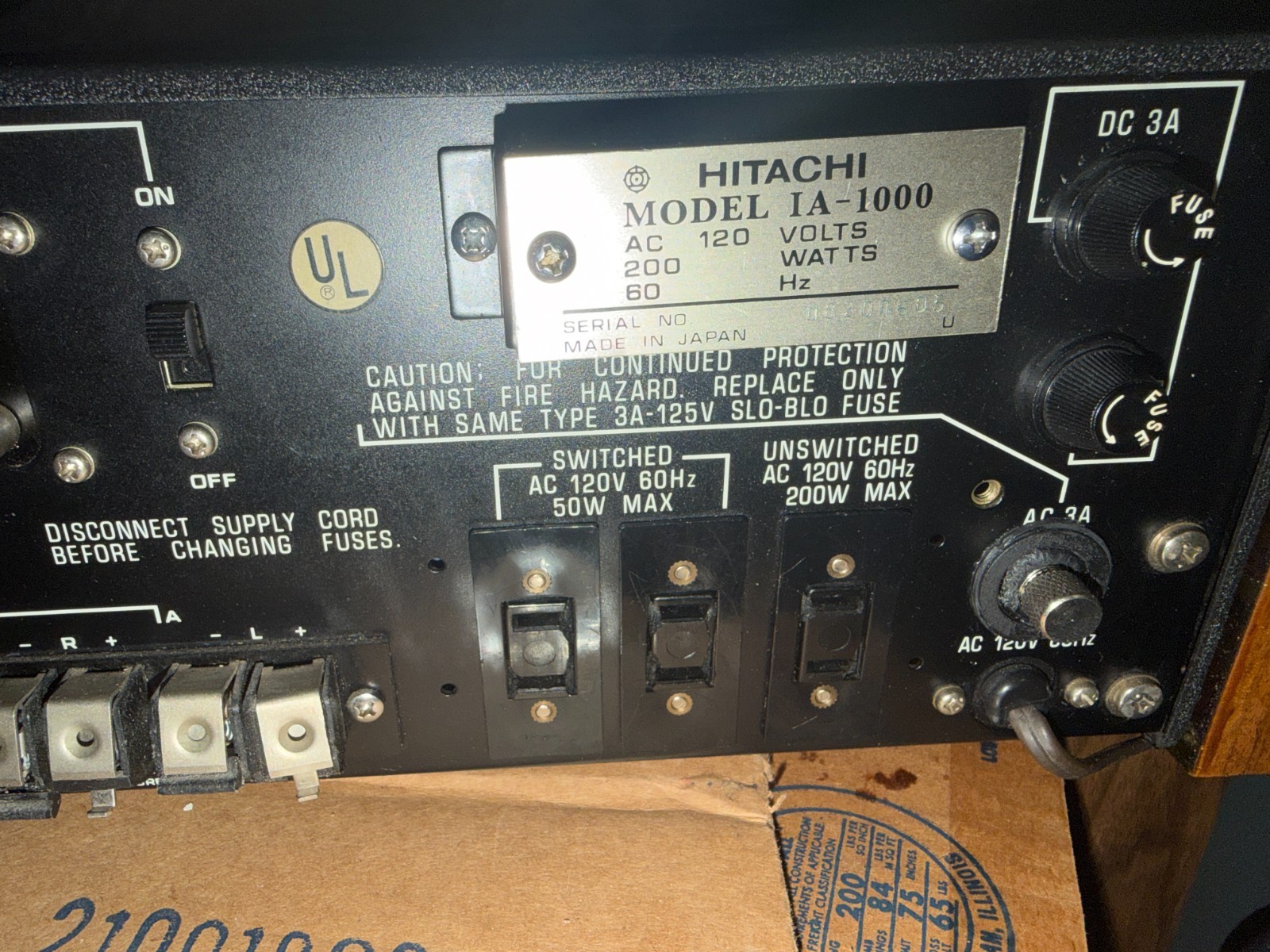 Hitachi IA-1000 | Pre-Main Integrated Amplifier | Rare