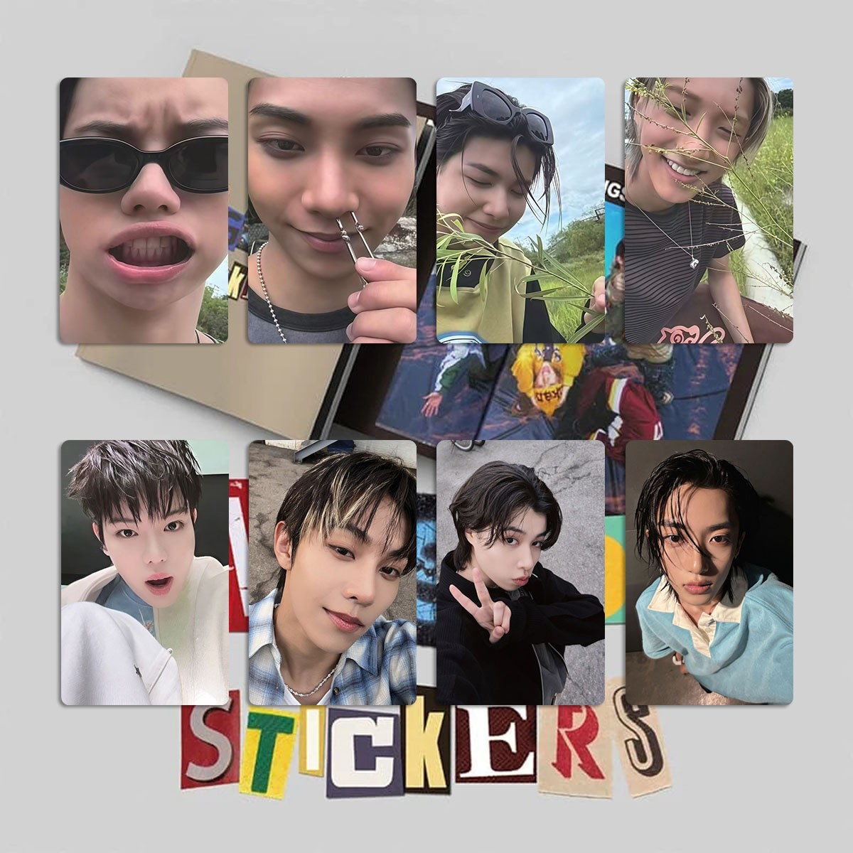 4Pc/set Hot Lngshot Shot Callers Stickers Special Photocard Bonus Photocard