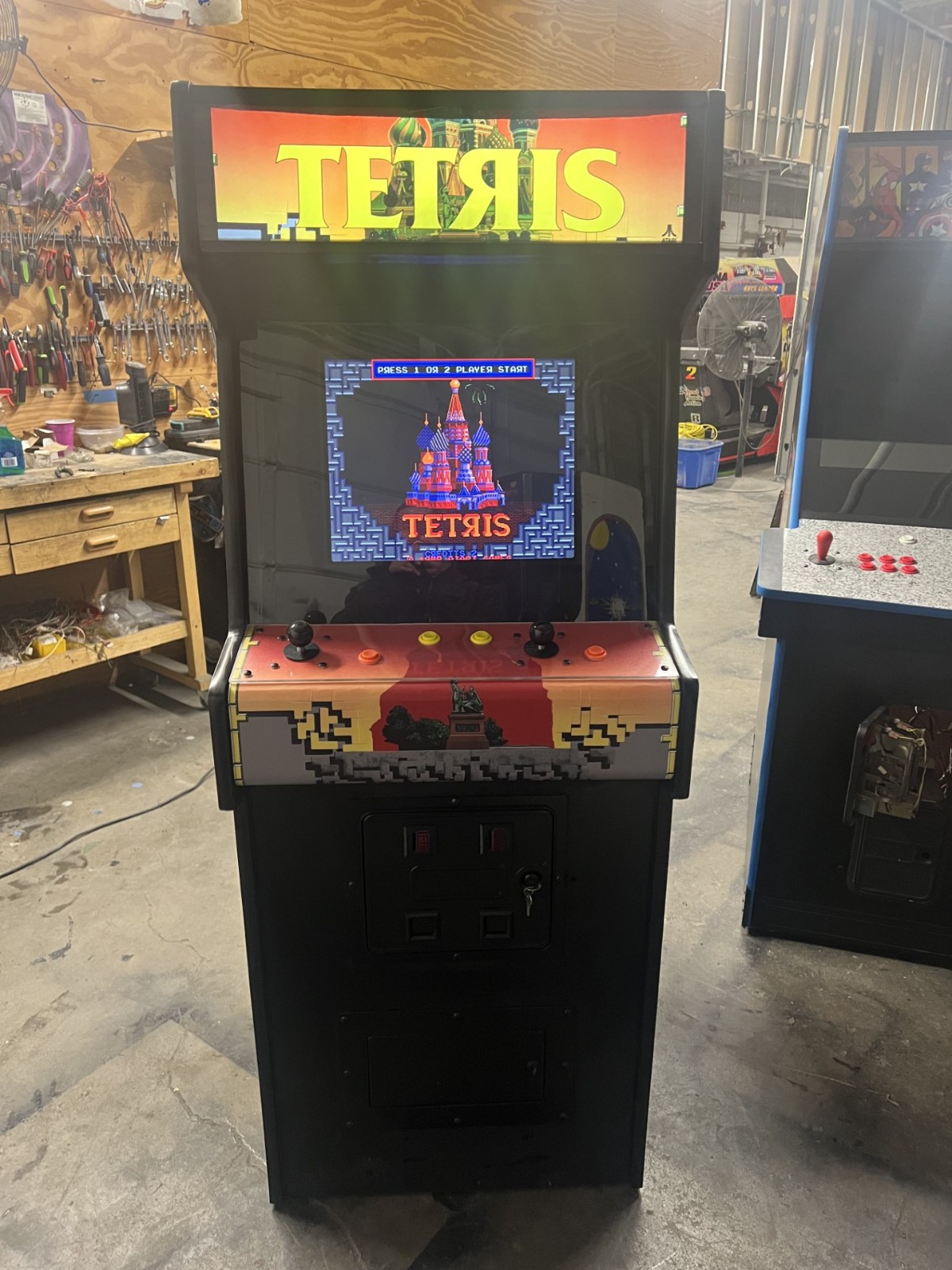 TETRIS ARCADE MACHINE by ATARI 1988 (Great Condition)