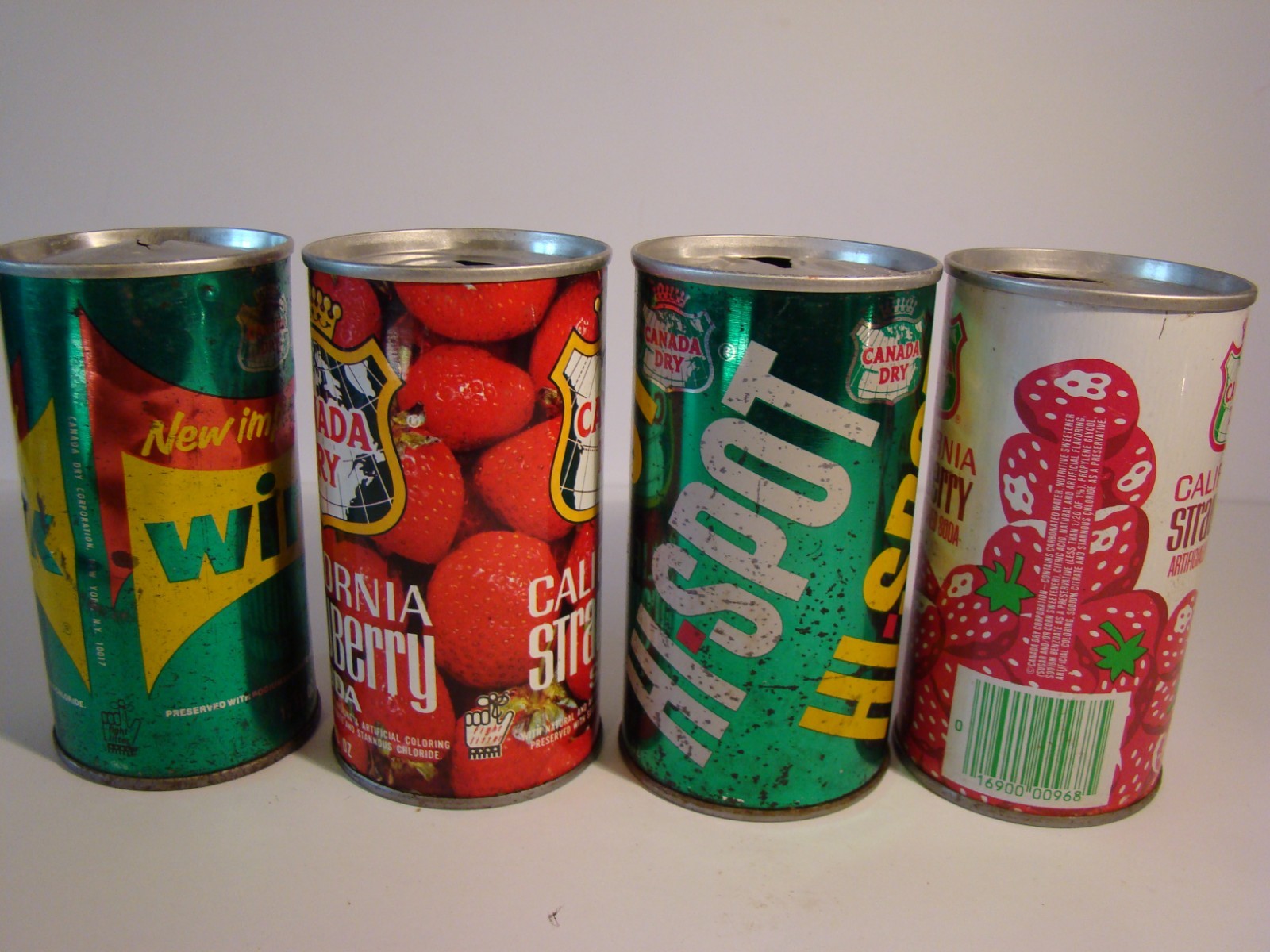 Canada Dry Cans Lot Of 4 Different