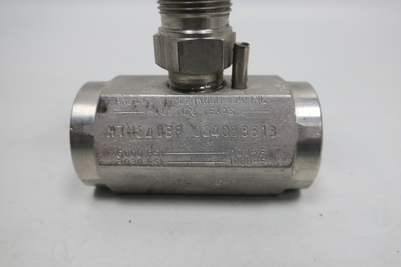 Anderson Greenwood M7HS4QBP 024038613 Stainless Needle Valve 6000psi 3/4in