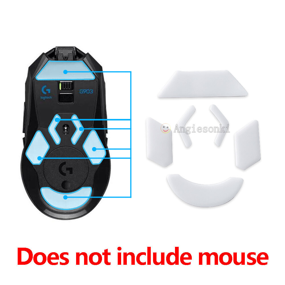 Original Teflon Feet Skates/ Mat Pad Smooth For Logitech G903 Lightspeed Mouse