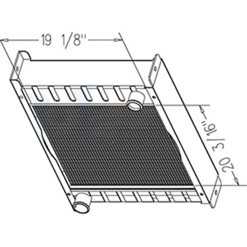 Radiator Fits Case 70XT 60XT 386913A2