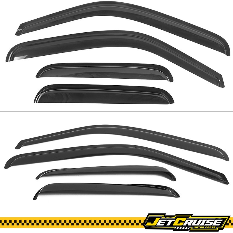 Fits 99-06 Silverado Sierra Extended Cab Acrylic Window Visors Rain Sun Guards