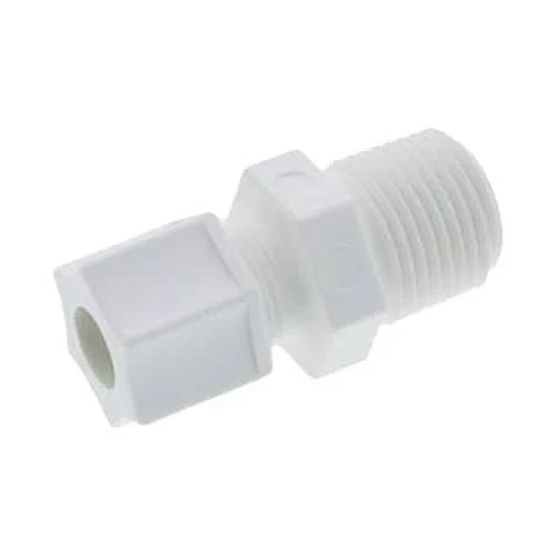 Jaco 10-4-2-P-O - Polypropylene Male Connector 1/4" OD Tube x 1/8"MPT (1042PO)