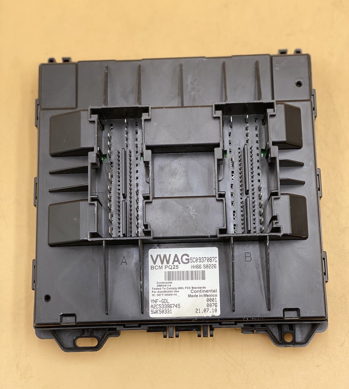 VW VOLKSWAGEN JETTA BCM BCU BODY CONTROL MODULE 2011-2013 5C0937087C OEM
