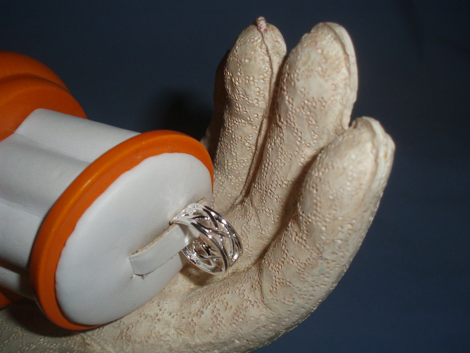 Gorgeous Sterling Silver Cross-wire Adjustable Toe Ring Stamped 925