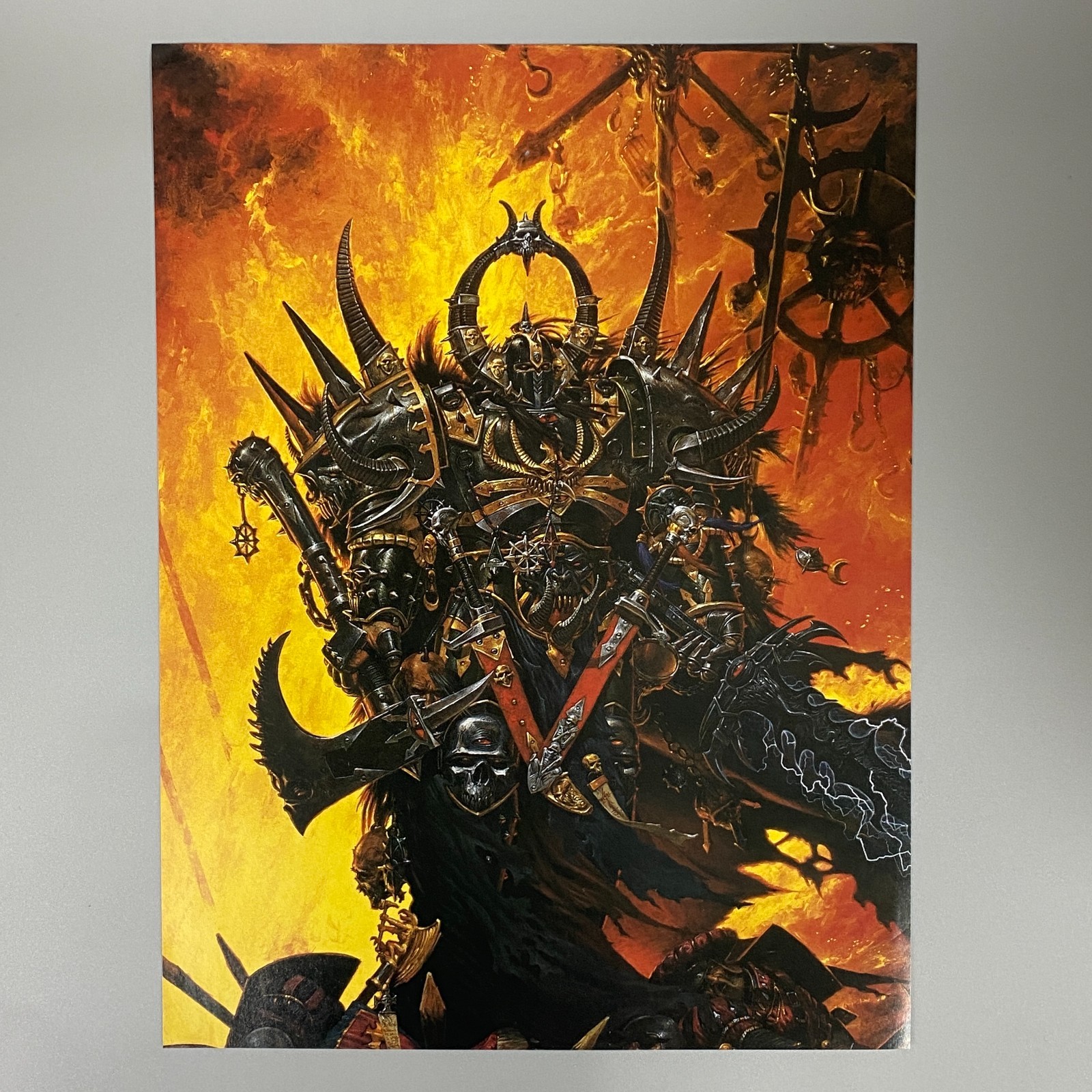 CHAOS LORD ENGRA DEATHSWORD ART PICTURE POSTER WARHAMMER AGE OF SIGMAR AOS