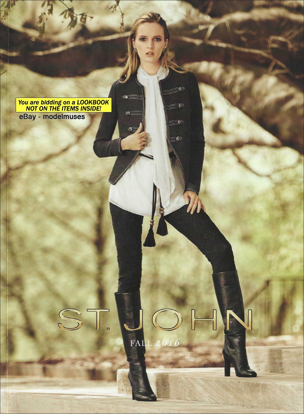 ST. JOHN Womenswear Fashion LOOKBOOK Fall 2016 Daria Strokous Toni Garrn