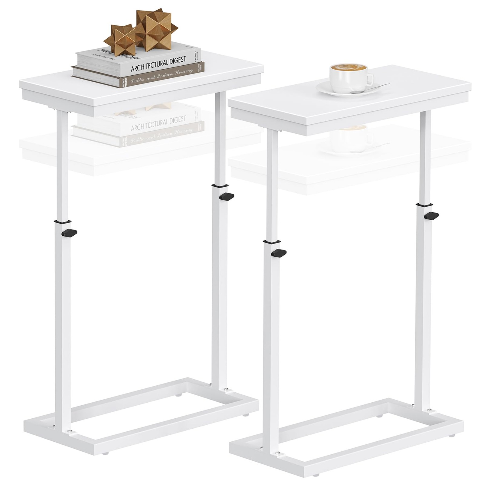 End Side Table Tall Couch Sofa Bedside Living Room Bedroom White TB01BW0832