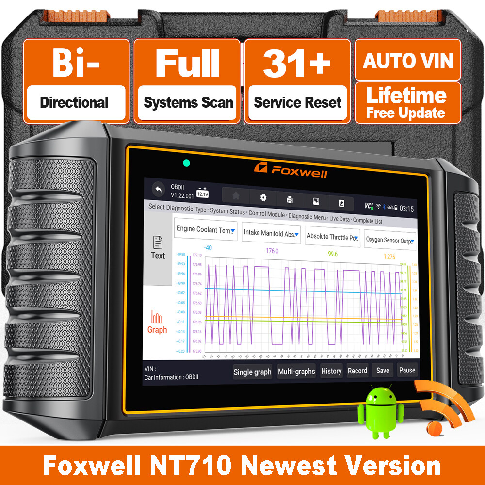 FOXWELL NT710 for Honda Acura Bidirectional Car OBD2 Scanner Diagnostic Tool Oil